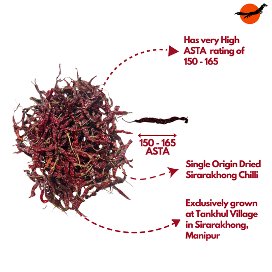 Sirarakhong Chilli / Hathei Chilli Dried (GI-Tagged)