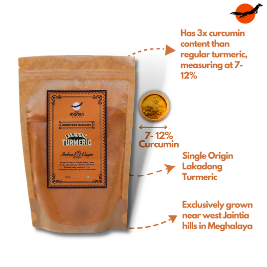 Lakadong Turmeric 100g pack from Nilgiri Marten single origin spice