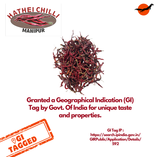 Sirarakhong Chilli / Hathei Chilli Dried (GI-Tagged)