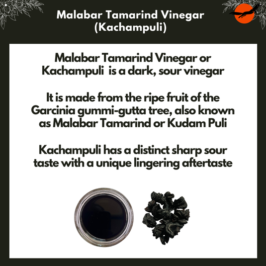 Infographic: Kachampuli is a dark, sour vinegar made from the Garcinia gummi-gutta fruit, with a sharp lingering taste