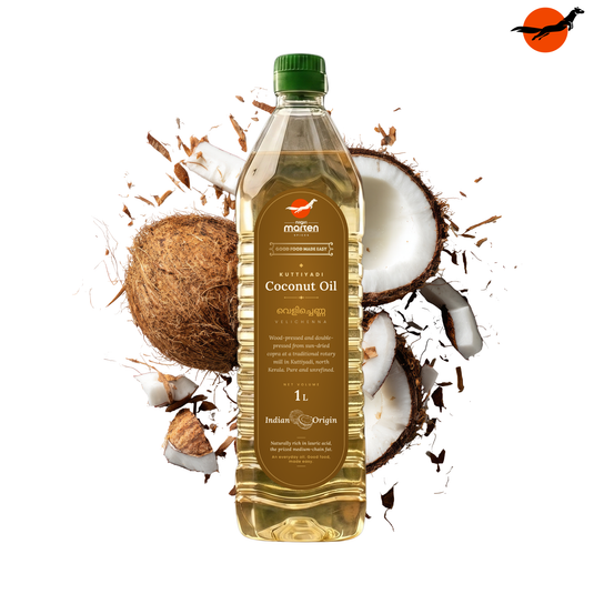 Nilgiri Marten Kuttiyadi wood-pressed coconut oil 1 litre bottle